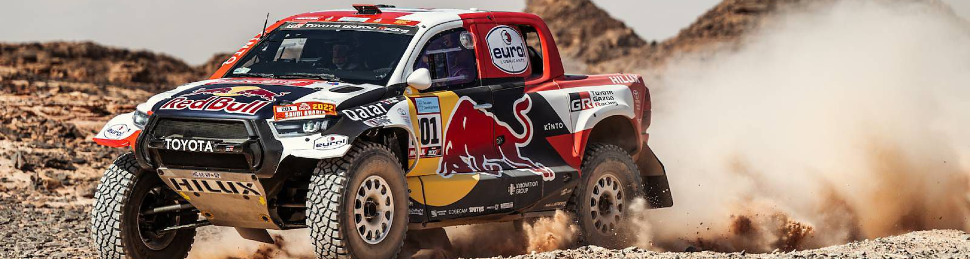 Изображение на странице НАССЕР АЛЬ-АТТИЯ ЗА РУЛЕМ TOYOTA HILUX СТАЛ ПОБЕДИТЕЛЕМ РАЛЛИ-РЕЙДА «ДАКАР-2022» Тойота Центр Оренбург